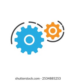 Gear logo vector template symbol design