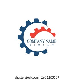 Gear logo vector template symbol design