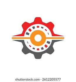 Gear logo vector template symbol design