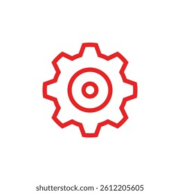 Gear logo vector template symbol design