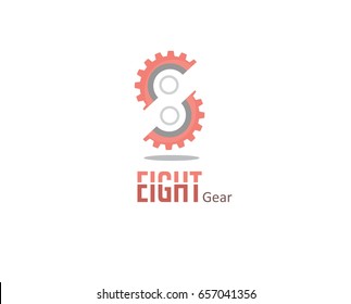 gear logo wit eight negative space