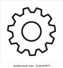 Gear or machine icon, best used for banner or application, with simple shape and eps 10 file format