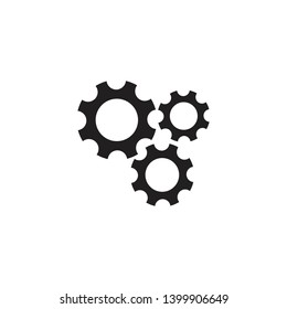 gear machine icon logo design vector template