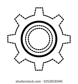 gear machine isolated icon