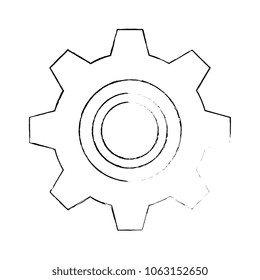 gear machine isolated icon