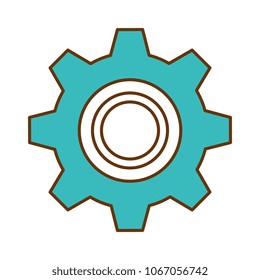 gear machine isolated icon