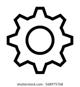 gear machine isolated icon