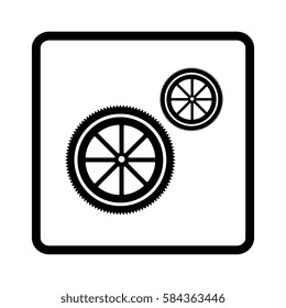 gear machine isolated icon
