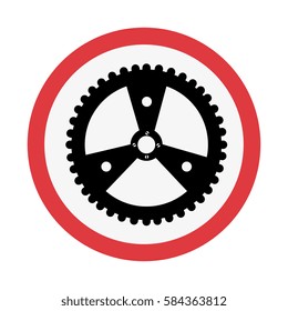gear machine isolated icon