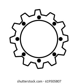 gear machine isolated icon