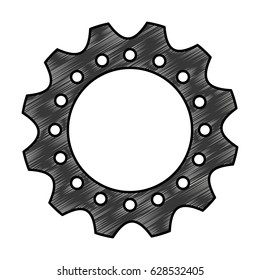 gear machine isolated icon