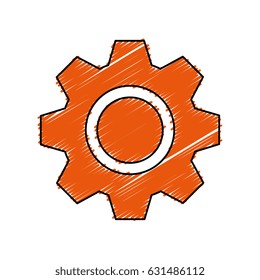 gear machine isolated icon