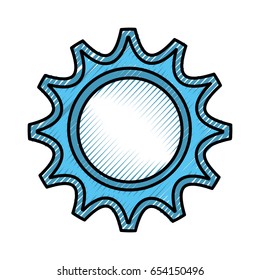 gear machine isolated icon