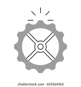 gear machine isolated icon