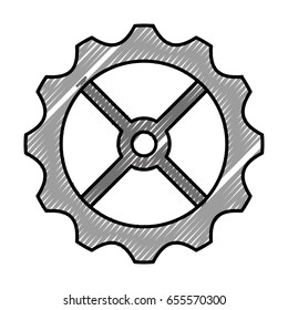 gear machine isolated icon