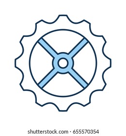gear machine isolated icon