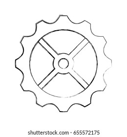 gear machine isolated icon