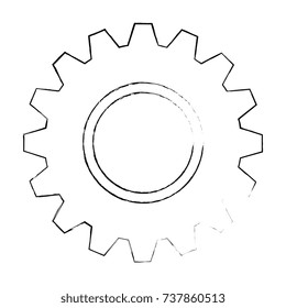 gear machine isolated icon