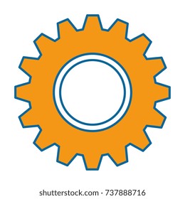 gear machine isolated icon
