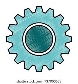 gear machine isolated icon