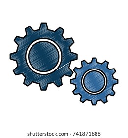 gear machine isolated icon