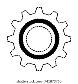 gear machine isolated icon