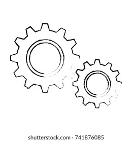 gear machine isolated icon