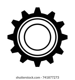 gear machine isolated icon