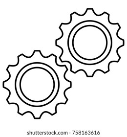 gear machine isolated icon