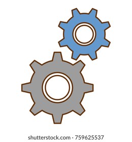 gear machine isolated icon