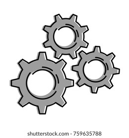 gear machine isolated icon