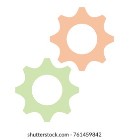gear machine isolated icon