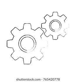 gear machine isolated icon