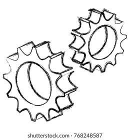 gear machine isolated icon