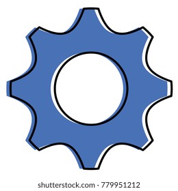 gear machine isolated icon