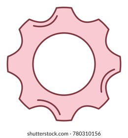 gear machine isolated icon