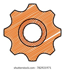 gear machine isolated icon