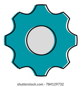 gear machine isolated icon