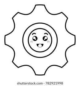 gear machine kawaii character