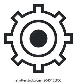 gear machine line style icon