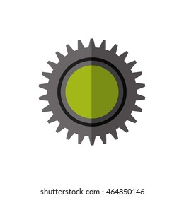 gear machine part technology metal icon. Isolated and flat illustration. Vector graphic