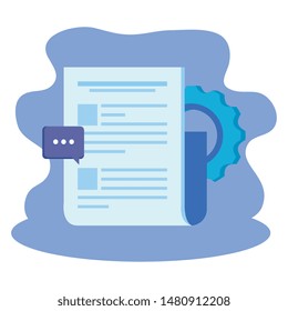 gear machine settings with document file