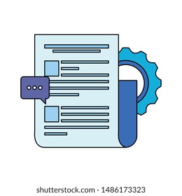 gear machine settings with document file