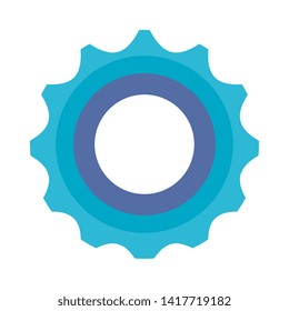 gear machine settings isolated icon
