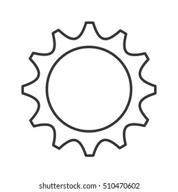 gear machine settings isolated icon vector illustration design