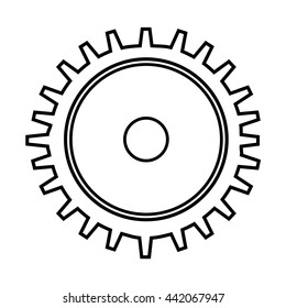 gear machine style  isolated icon design