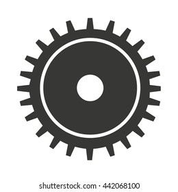 gear machine style  isolated icon design