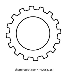 gear machine style  isolated icon design