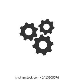 gear machine symbol icon vector