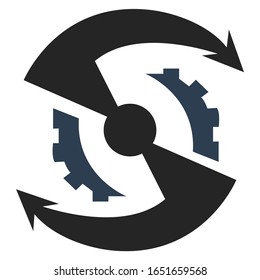 Gear machine vector logo for business 